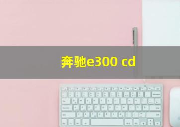 奔驰e300 cd